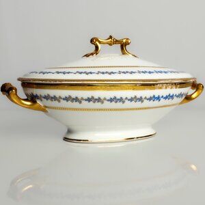 Antique Limoges France Porcelain Vegetable Bowl | Hand Painted Charles Martin